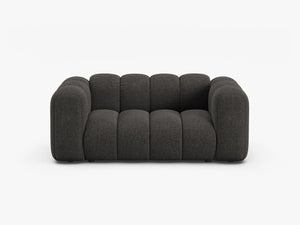 Compact 2-Seater Sofa with Curved Design & Soft Comfort W170