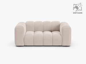 Compact 2-Seater Sofa with Curved Design & Soft Comfort W170