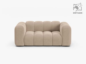 Compact 2-Seater Sofa with Curved Design & Soft Comfort W170