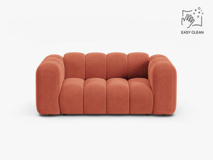 Compact 2-Seater Sofa with Curved Design & Soft Comfort W170