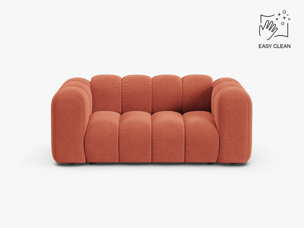 Compact 2-Seater Sofa with Curved Design & Soft Comfort W170
