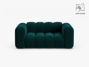 Compact 2-Seater Sofa with Curved Design & Soft Comfort W170