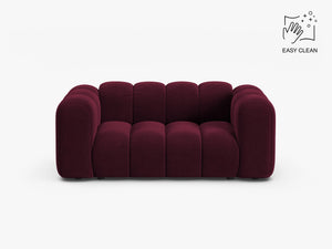 Compact 2-Seater Sofa with Curved Design & Soft Comfort W170