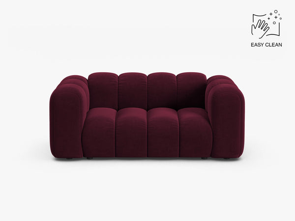 Compact 2-Seater Sofa with Curved Design & Soft Comfort W170