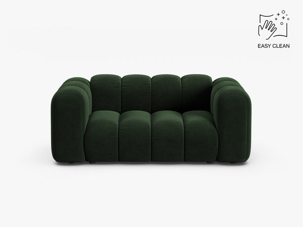 Compact 2-Seater Sofa with Curved Design & Soft Comfort W170