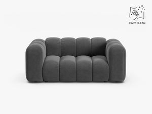 Compact 2-Seater Sofa with Curved Design & Soft Comfort W170