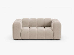 Compact 2-Seater Sofa with Curved Design & Soft Comfort W170