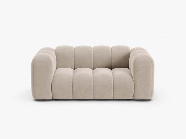 Compact 2-Seater Sofa with Curved Design & Soft Comfort W170