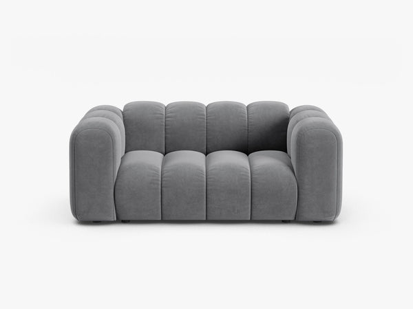 Compact 2-Seater Sofa with Curved Design & Soft Comfort W170