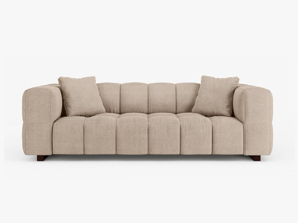 Modern 3-Seater Sofa Bed – Convertible Quilted Sleeper Couch W260