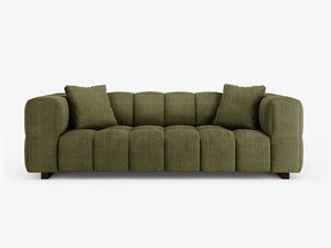 3-Seater Sofa Bed – Modern Convertible Couch with Quilted Design W260