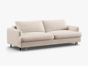 Modern 3-Seater Sofa Bed – Convertible Upholstered Couch with Storage W233