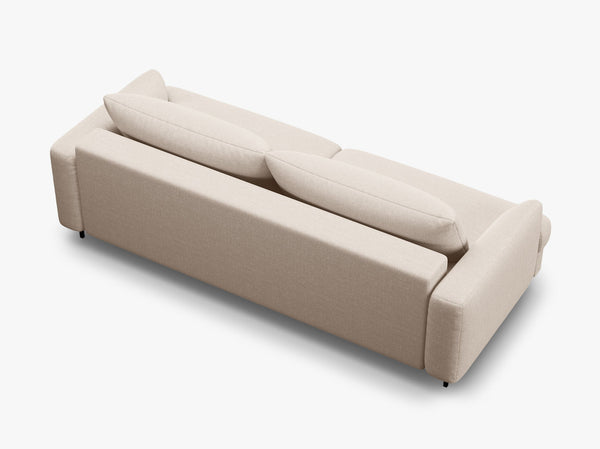 Modern 3-Seater Sofa Bed – Convertible Upholstered Couch with Storage W233
