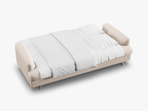 Modern 3-Seater Sofa Bed – Convertible Upholstered Couch with Storage W233