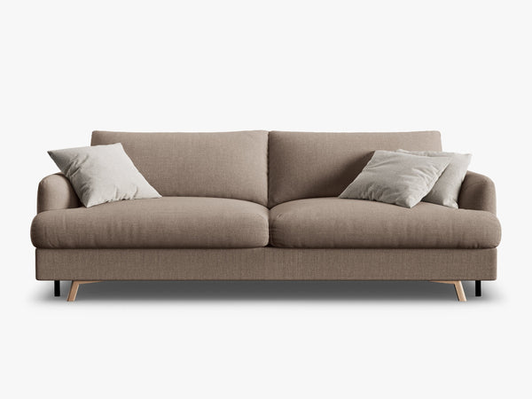 Modern 3-Seater Sofa Bed – Convertible Upholstered Couch with Storage W233