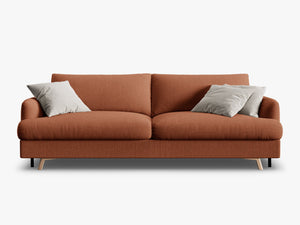Modern 3-Seater Sofa Bed – Convertible Upholstered Couch with Storage W233