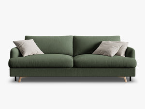 Modern 3-Seater Sofa Bed – Convertible Upholstered Couch with Storage W233
