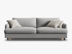 Modern 3-Seater Sofa Bed – Convertible Upholstered Couch with Storage W233