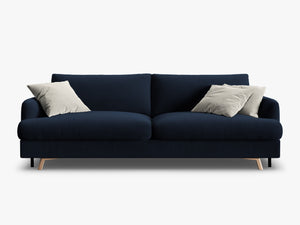Modern 3-Seater Sofa Bed – Convertible Upholstered Couch with Storage W233