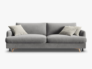 Modern 3-Seater Sofa Bed – Convertible Upholstered Couch with Storage W233