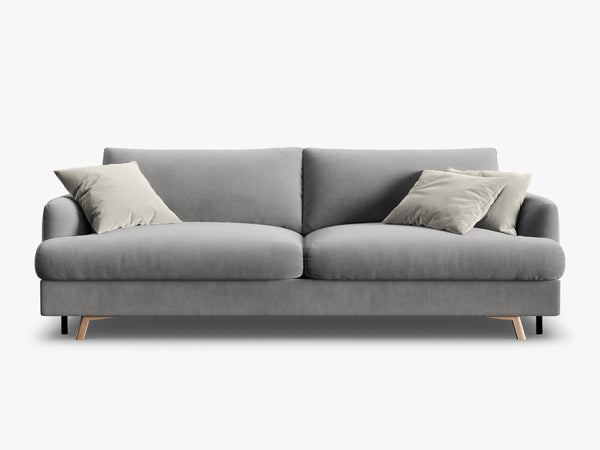 Modern 3-Seater Sofa Bed – Convertible Upholstered Couch with Storage W233