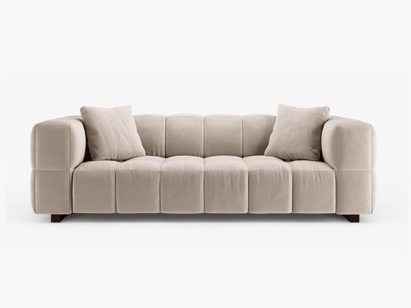 3-Seater Sofa Bed – Modern Convertible Couch with Quilted Design W260