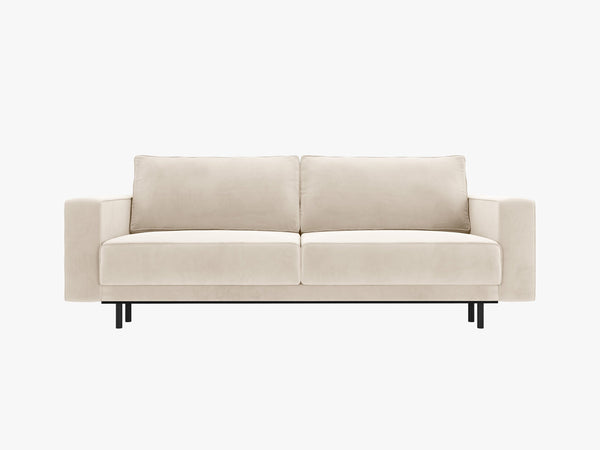 Convertible 3-Seater Sofa Bed with Storage & Classic Design W236