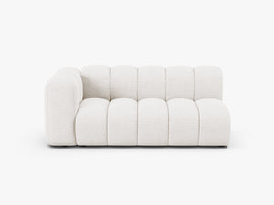 Modern Curved 3-Seater Sofa – Upholstered Modular Lounge Couch W175