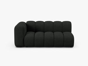 Modern Curved 3-Seater Sofa – Upholstered Modular Lounge Couch W175