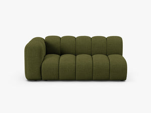 Modern Curved 3-Seater Sofa – Upholstered Modular Lounge Couch W175