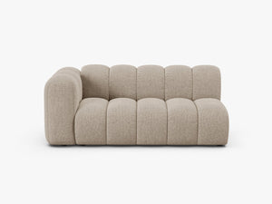 Modern Curved 3-Seater Sofa – Upholstered Modular Lounge Couch W175