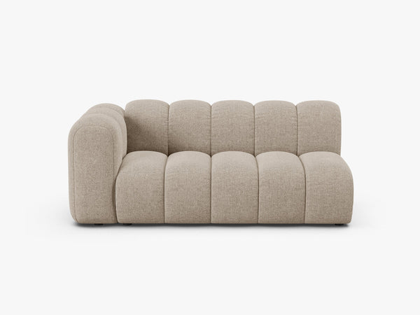 Modern Curved 3-Seater Sofa – Upholstered Modular Lounge Couch W175