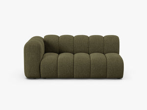 Modern Curved 3-Seater Sofa – Upholstered Modular Lounge Couch W175
