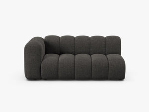 Modern Curved 3-Seater Sofa – Upholstered Modular Lounge Couch W175