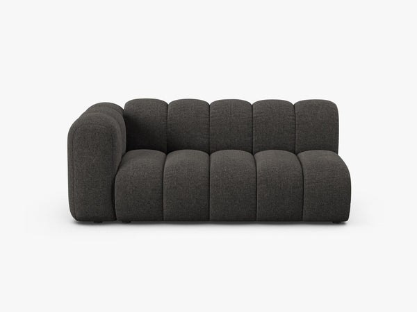 Modern Curved 3-Seater Sofa – Upholstered Modular Lounge Couch W175