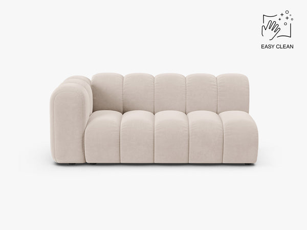 Modern Curved 3-Seater Sofa – Upholstered Modular Lounge Couch W175