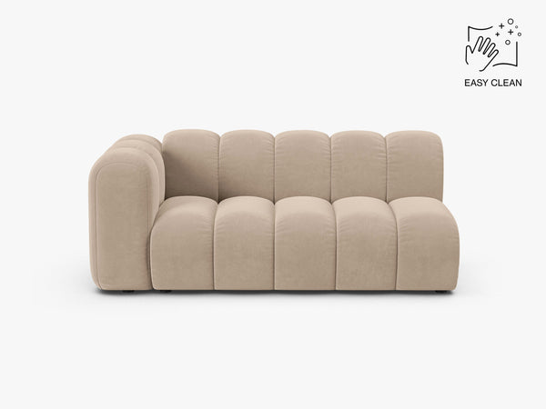 Modern Curved 3-Seater Sofa – Upholstered Modular Lounge Couch W175