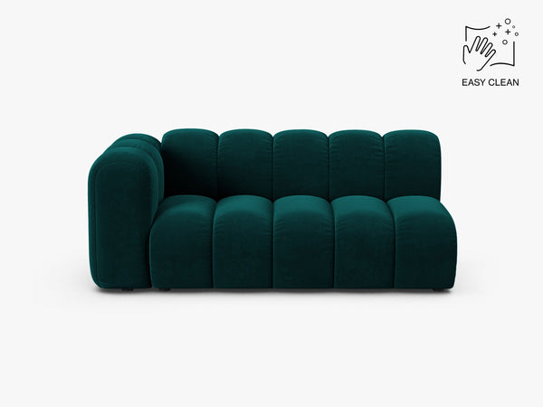 Modern Curved 3-Seater Sofa – Upholstered Modular Lounge Couch W175
