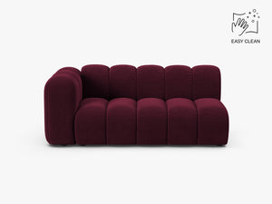 Modern Curved 3-Seater Sofa – Upholstered Modular Lounge Couch W175