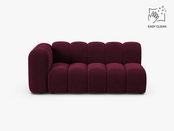 Modern Curved 3-Seater Sofa – Upholstered Modular Lounge Couch W175