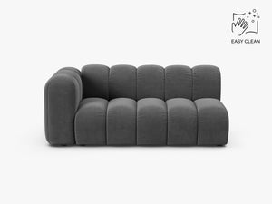 Modern Curved 3-Seater Sofa – Upholstered Modular Lounge Couch W175