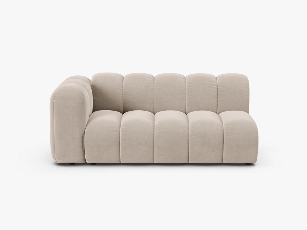 Modern Curved 3-Seater Sofa – Upholstered Modular Lounge Couch W175