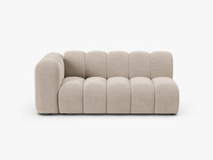 Modern Curved 3-Seater Sofa – Upholstered Modular Lounge Couch W175