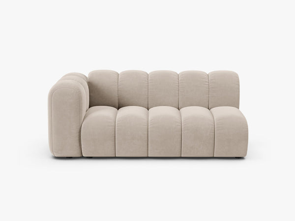 Modern Curved 3-Seater Sofa – Upholstered Modular Lounge Couch W175