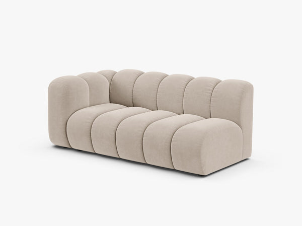 Modern Curved 3-Seater Sofa – Upholstered Modular Lounge Couch W175