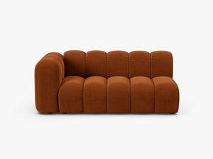 Modern Curved 3-Seater Sofa – Upholstered Modular Lounge Couch W175