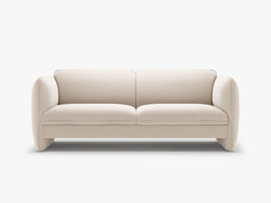Modern 3-Seater Sofa – Sculptural Bench Style Upholstered Couch W204