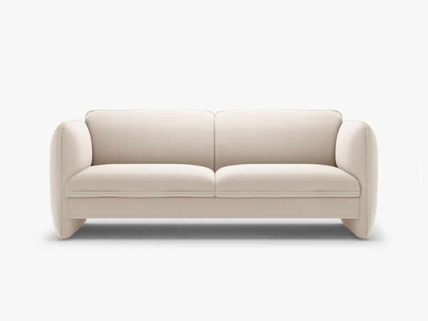 Modern 3-Seater Sofa – Sculptural Bench Style Upholstered Couch W204