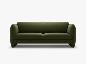 Modern 3-Seater Sofa – Sculptural Bench Style Upholstered Couch W204