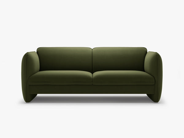 Modern 3-Seater Sofa – Sculptural Bench Style Upholstered Couch W204